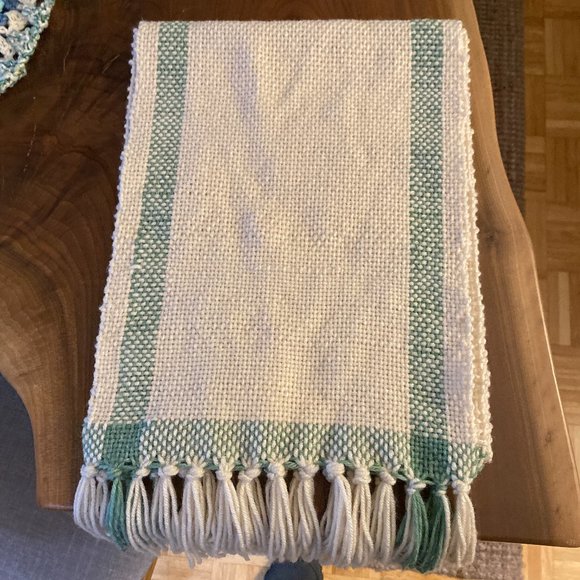 Handwoven Table Runner - Cotton and Wool - Picture 1 of 3